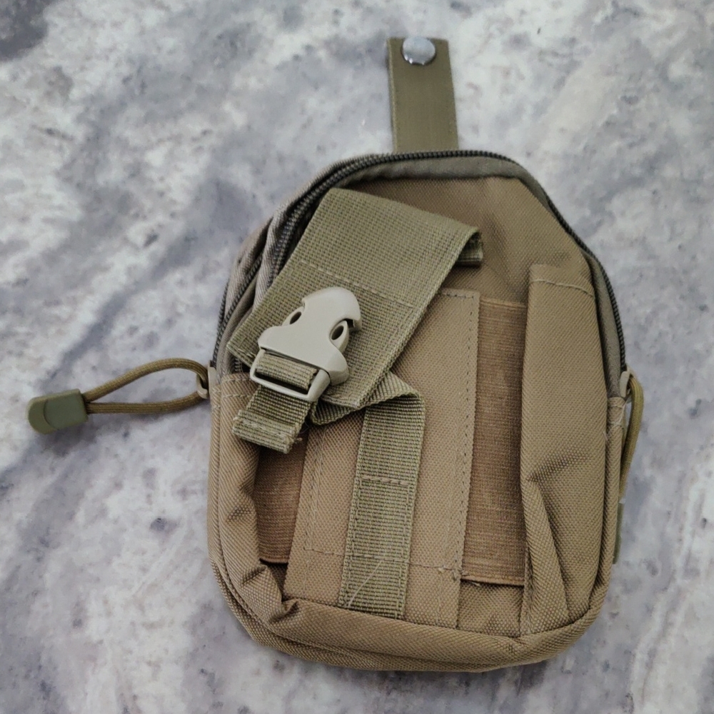 Tactical MOLLE Utility Pouch EDC Bag Coyote Tan Military Outdoor Gear